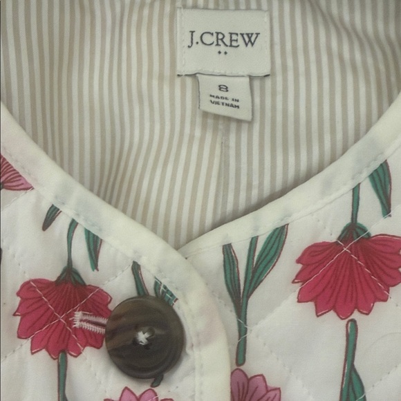 J. Crew Pink and Green Floral Jacket - Picture 2 of 3